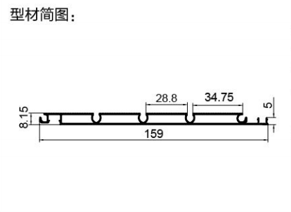 铝合金地板 型号：YX-XWG-1248